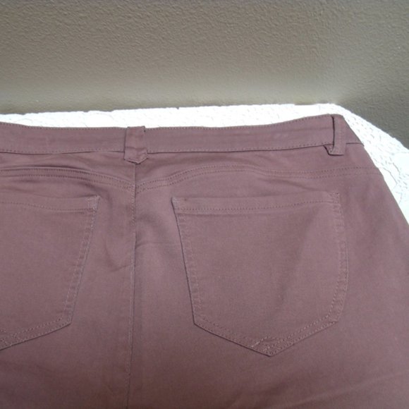 Democracy "AB" Technology Women's Skinny Stretch Ankle Jeans Mauve Size 16W - Picture 3 of 4